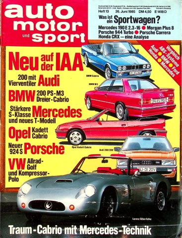 Deckblatt Auto Motor und Sport (13/1985)